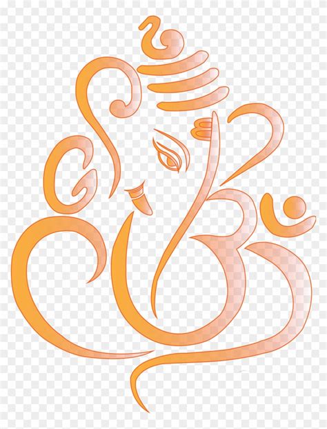 Ganesha Symbol Clip Art - Ganesh Ji Black And White - Free Transparent PNG Clipart Images Download