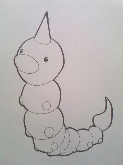 Weedle Drawing-Lineart by Krizart-DA on DeviantArt