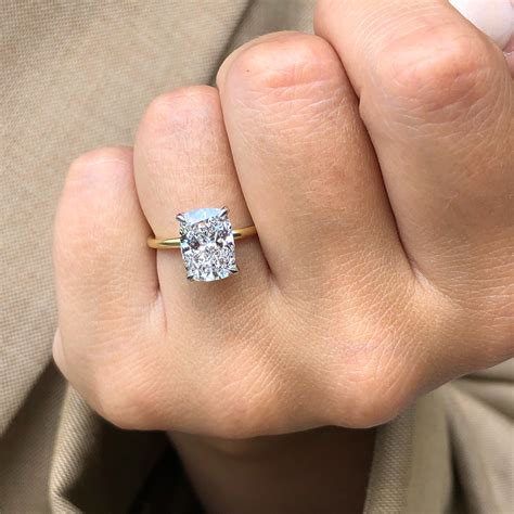 3 Carat Cushion Cut Diamond Solitaire