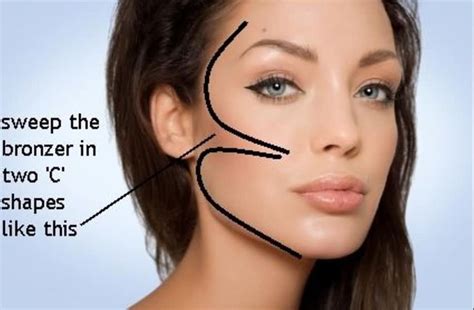 Make up top tip: Bronzer application Cheek Makeup, Kiss Makeup, I Love Makeup, Contour Makeup ...