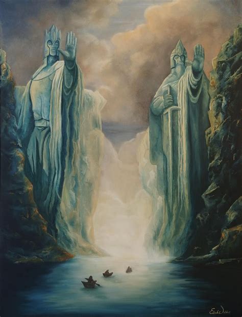 The Argonath by N00dleIncident on DeviantArt | Lotr art, Lord of the ...