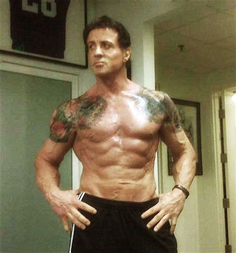 Sylvester Stallone gym workout video ~ Gain body muscles