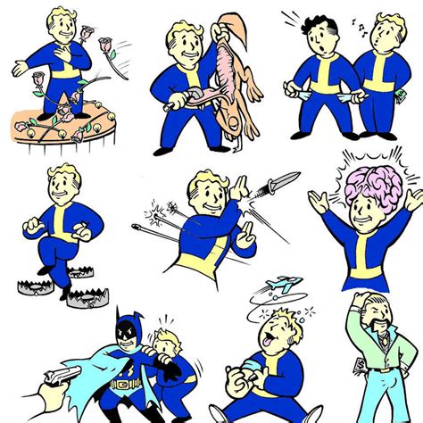 Fallout Vault boys colored by snakeuser74 on DeviantArt