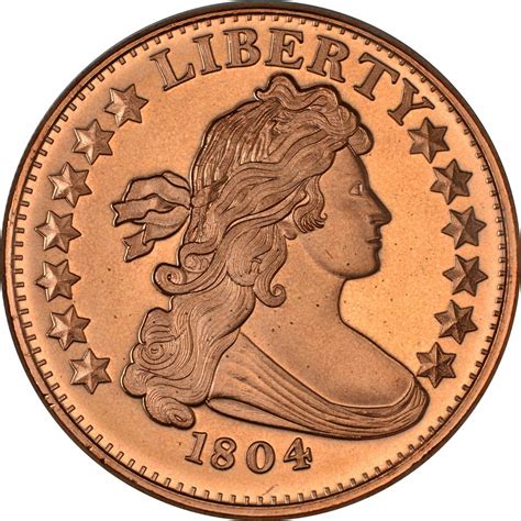 1 oz Copper Round - 1804 Draped Bust Dollar – D.B.Metals