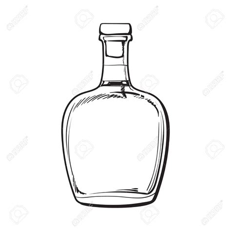 Whiskey Bottle Drawing at GetDrawings | Free download