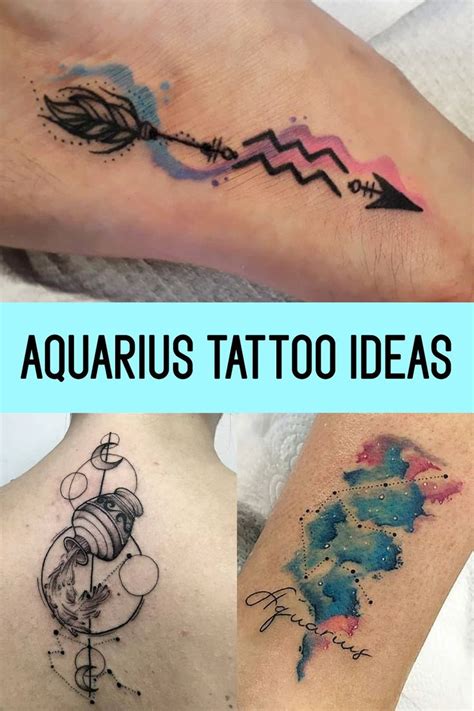 20 Tattoo Designs For All Aquarius Zodiac Signs in 2023 | Aquarius tattoo, Cool tattoos, Tattoos