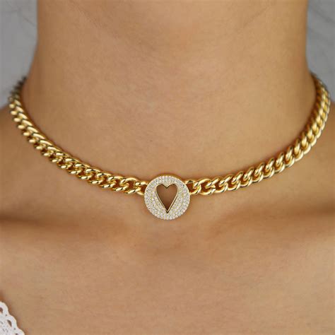 Link Chain Choker Necklace | donyaye-trade.com