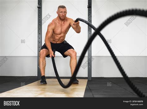 Gym Battle Rope Man Image & Photo (Free Trial) | Bigstock