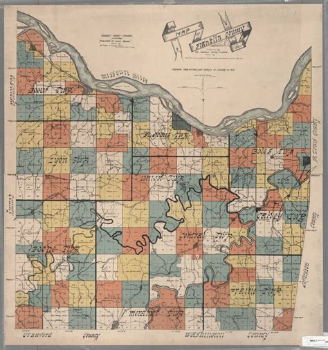 1904 Map of Franklin County Missouri