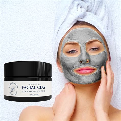 Facial Clay Mud Mask – Made With Organic Aloe Vera And Pure, Clean Ingredients – Christina Moss ...