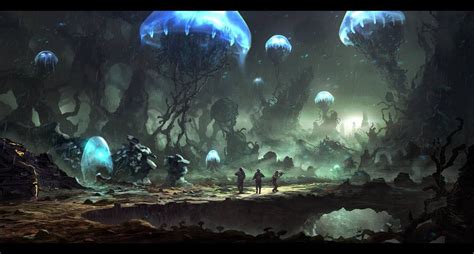 Fantasy art landscapes, Fantasy concept art, Environment concept art