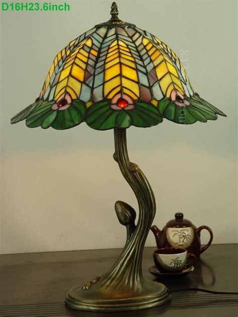 Peacock Tiffany Lamp 16S28-22T215 | Tiffany lamps, Lamp, Stained glass lamps