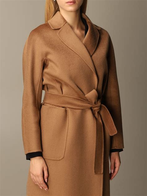 S MAX MARA: Amore coat in virgin wool and cashmere - Camel | Coat S Max Mara 90161103670 GIGLIO.COM