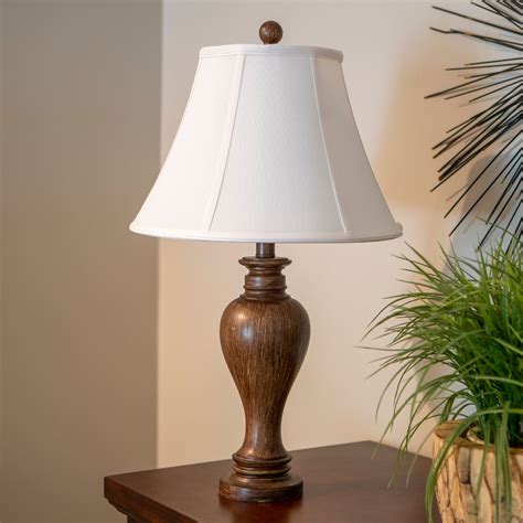 Décor Therapy Traditional Resin Table Lamp, Dark Brown Finish - Walmart.com - Walmart.com