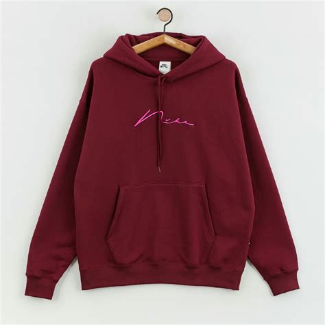 Nike SB Hand Scrpt Logo HD Hoodie (dark beetroot/active pink)