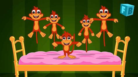 Five Little Monkeys Jumping On The Bed - Children Nursery Rhyme - Songs - video Dailymotion