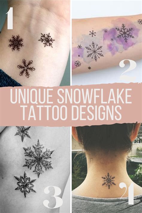 43 Unique Snowflake Tattoo Ideas - Tattoo Glee