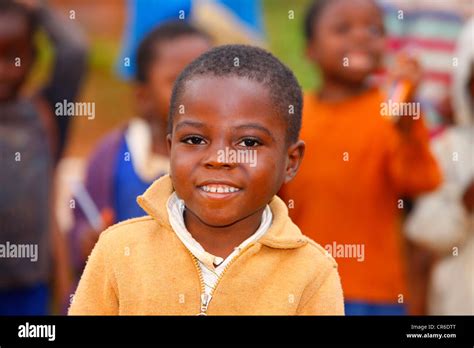 Boy, 8, portrait, primary school, Bamenda, Cameroon, Africa Stock Photo ...