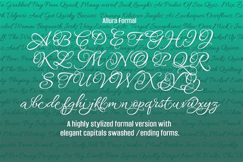 Allura 3 Font Package 30 Off #Pro#OpenType#sold#version Beziers, Wine Expert, Web Font ...