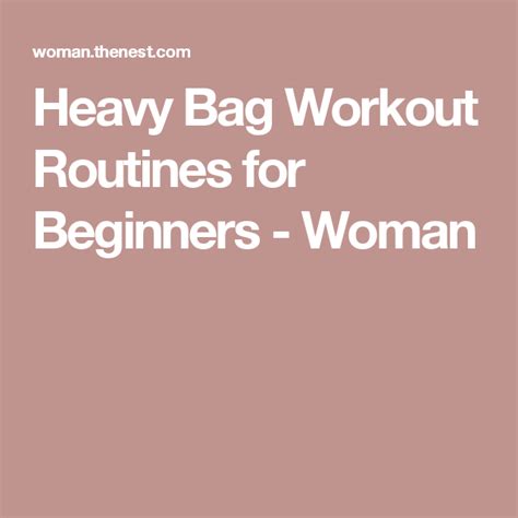 Heavy Bag Workout Routines for Beginners | Heavy bag workout, Heavy bag ...