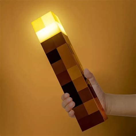 MINECRAFT LED TORCH Night Light Colors USB Rechargeable Bedroom Home Lamp Gaming £15.95 ...