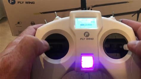 Flywing Fw200 RTF Radio and menu and mode change and stick calibration ...