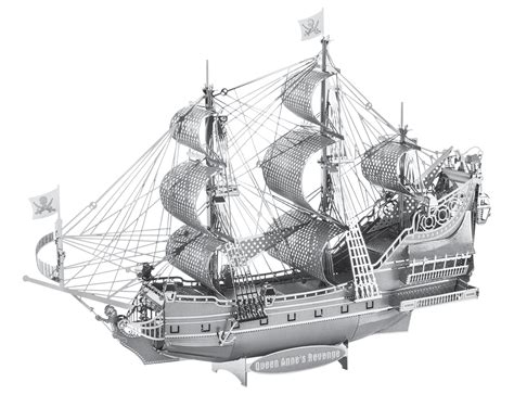 Queen Anne's Revenge Ship Metal Earth Premium Series | 3D Metal Model Kits