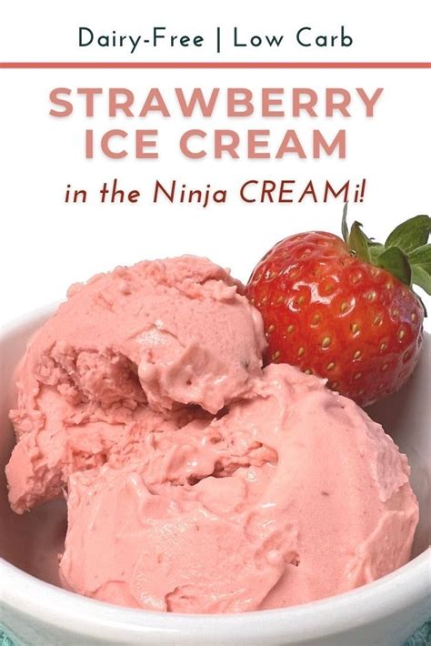 Ninja CREAMi Strawberry Ice Cream - | Recipe | Ice cream maker recipes healthy, Healthy ice ...