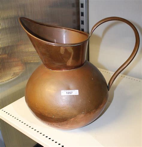 Large copper water jug,