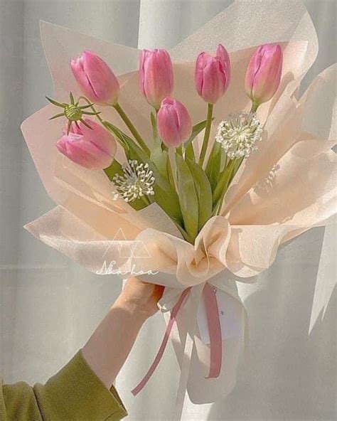 Bó hoa tulip hồng - Website Nhà Hoa