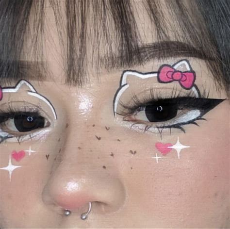 Pretty hello kitty eye makeup | Eye makeup, Hello kitty makeup, Cute eye makeup