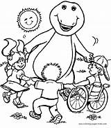 Barney color page  Fun coloring pages For Kids To Print sketch template