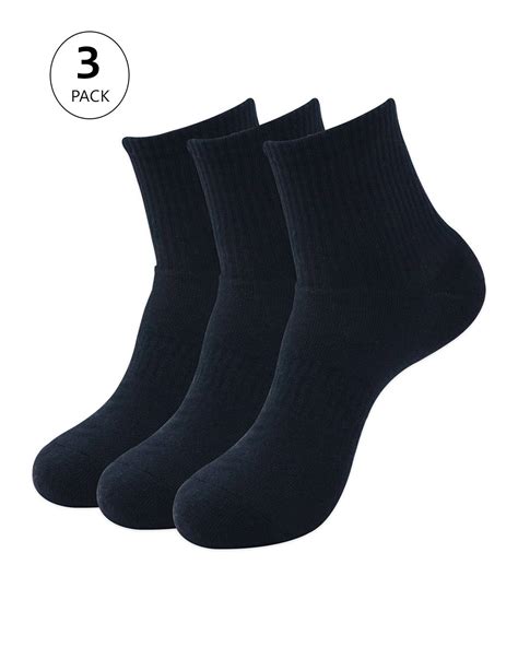 Buy Pack of 3 Men's Black Socks Online in India at Bewakoof