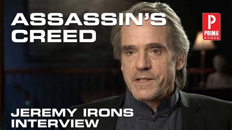 Assassin's Creed Movie Jeremy Irons Interview - YouTube