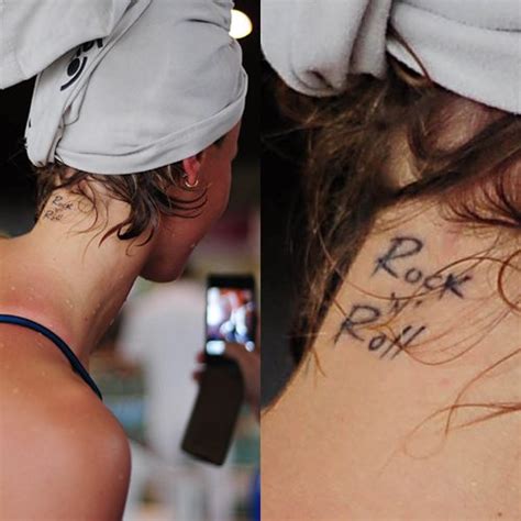 Federica Pellegrini Writing Neck Tattoo | Steal Her Style