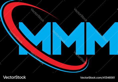 Mmm logo letter letter logo design Royalty Free Vector Image