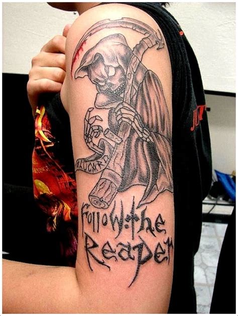 35 Horrifying Grim Reaper Tattoo Designs