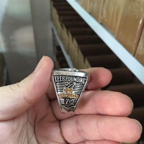 Replica Official Nfc 2015 Carolina Panthers Super Bowl Replica Solid Alloy Championship Ring Si ...