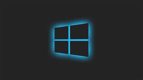 7680x4320 Resolution Windows 10 Logo Blue Glow 8K Wallpaper ...