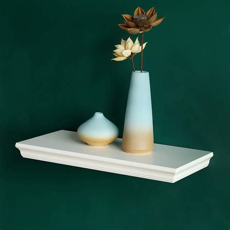 WELLAND 16'' Dover Floating Shelves Wall Mounted Shelf , White - Walmart.com