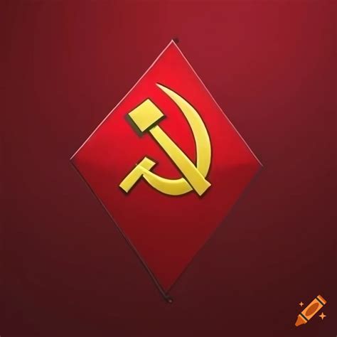 Banner with communist symbol on Craiyon