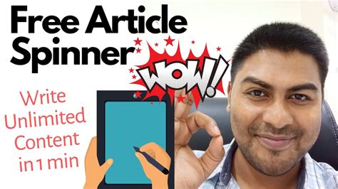 Free Article Spinner - How to use Free Article Spinner to Spin Text and Create Unique Content ...