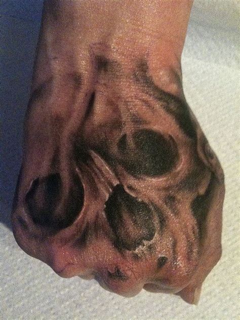 Skull Hand Tattoo stae | Hand tattoos, Hand tattoo images, Skeleton hand tattoo