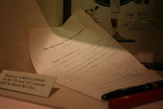 Ruth's contract | "Photocopy of Ruth's contract for the 1916… | Flickr
