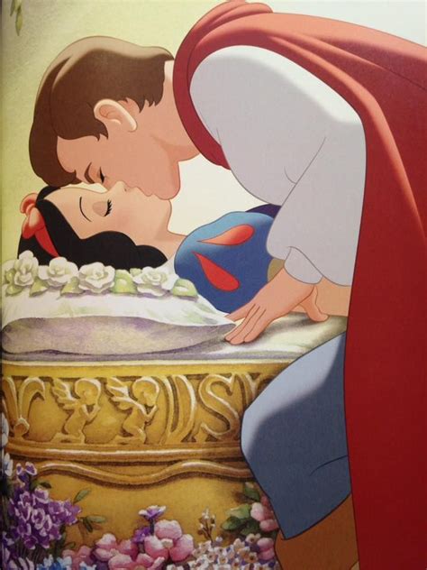 The Prince gives Snow White true love's kiss | Disney princess snow white, Disney princess art ...