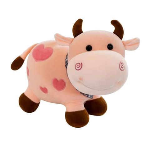 25cm/35cm Plush Toys Lovely Milk Cow Stuffed Animals Soft Toys for Kids Cattle Plush Doll Baby ...