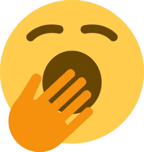 "yawning face" Emoji - Download for free – Iconduck