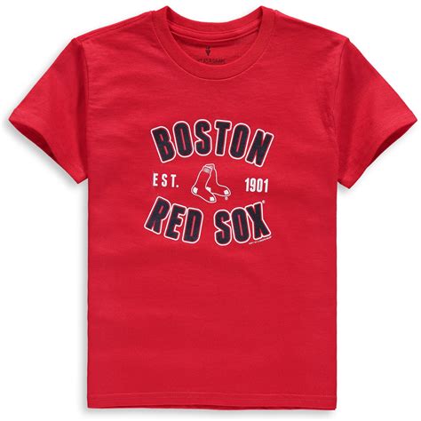 Boston Red Sox Soft as a Grape Youth Cotton Crew Neck T-Shirt - Red - Walmart.com - Walmart.com