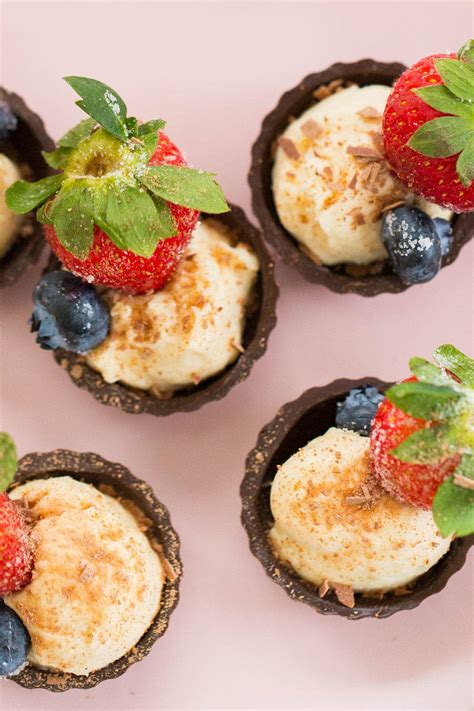 Chocolate Fruit Cheese Cup Recipe — Sugar & Cloth