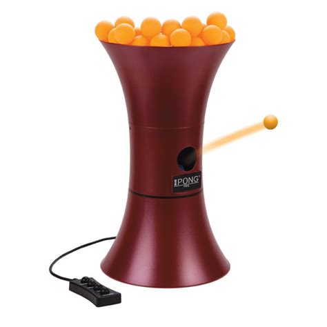 iPong Pro Table Tennis Training Robot with Oscillation and Remote, Burgundy - Walmart.com